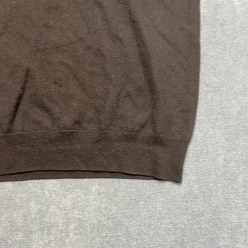 Express Extra Fine Merino Wool Sweater Vest Mens Medium Black V Neck Ribbed Hem